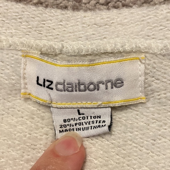 Liz Claiborne Cropped Sweatshirt L - Picture 7 of 14